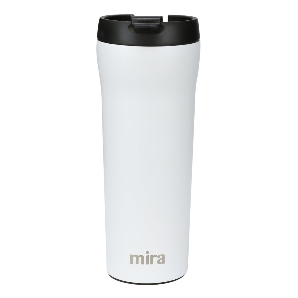 MIRA Stainless Steel Insulated Travel Car Mug Spill Proof Flip Lid