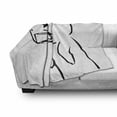 thumbnail image 3 of Humor Soft Flannel Fleece Throw Blanket, Sad Guy Upset Crying Popular Rage Comic Generator Online Comedy Print, Cozy Plush for Indoor and Outdoor Use, 50" x 70", Black and White, by Ambesonne, 3 of 6