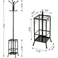 Coat Rack and Umbrella Stand, Entryway Coat Rack Hat Hanger Hooks Hall