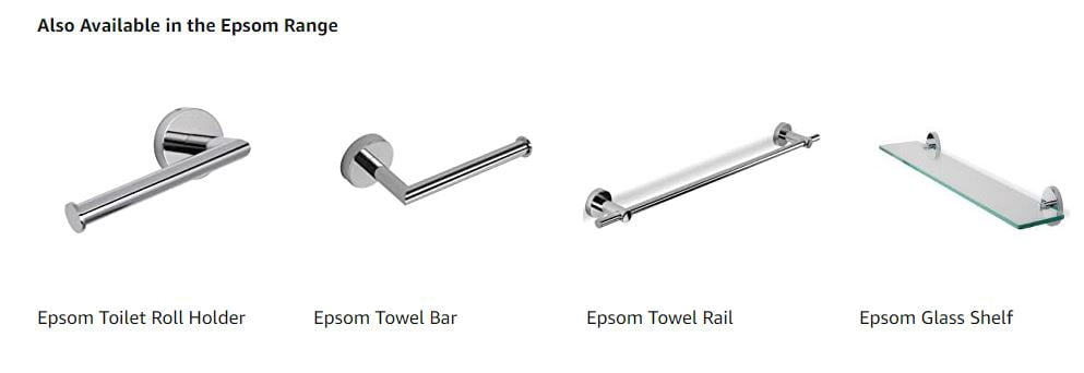Croydex Flexi-Fix Epsom Single Robe Hook in Chrome, Screw or Glue