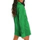 thumbnail image 2 of SAYOO , conjunto de ropa informal de 2 uds para mujer, camisas de manga larga fruncidas de color sólido con botones y pantalones cortos, traje SAYOO casual, 2 of 5