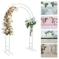 thumbnail image 4 of ToppiJoy 16mm Tube Arch Stand, Metal Wedding Arch, Sturdy Balloon Backdrop Stand for Garden, Yard, Indoor Outdoor Party, Birthday 4.9ft*7.2ft(White), 4 of 15