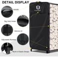thumbnail image 3 of 8ft Firewood Rack Cover, 600D Heavy Duty Oxford Log Rack Cover, Waterproof Windproof Sun-Proof Outdoor Wood Rack Cover (Rack Not Included), 3 of 6