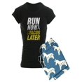 thumbnail image 1 of CafePress - Run Now Tacos Later - Women's Dark Pajamas, 1 of 1