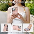 thumbnail image 3 of Allytechgroup iPhone 11 Pro Max Wallet Case, Ring Holder Stand Cards Slots Shockproof Retro Flip Back Cover Phone Case for Apple iPhone 11 Pro Max, Rosegold, 3 of 6