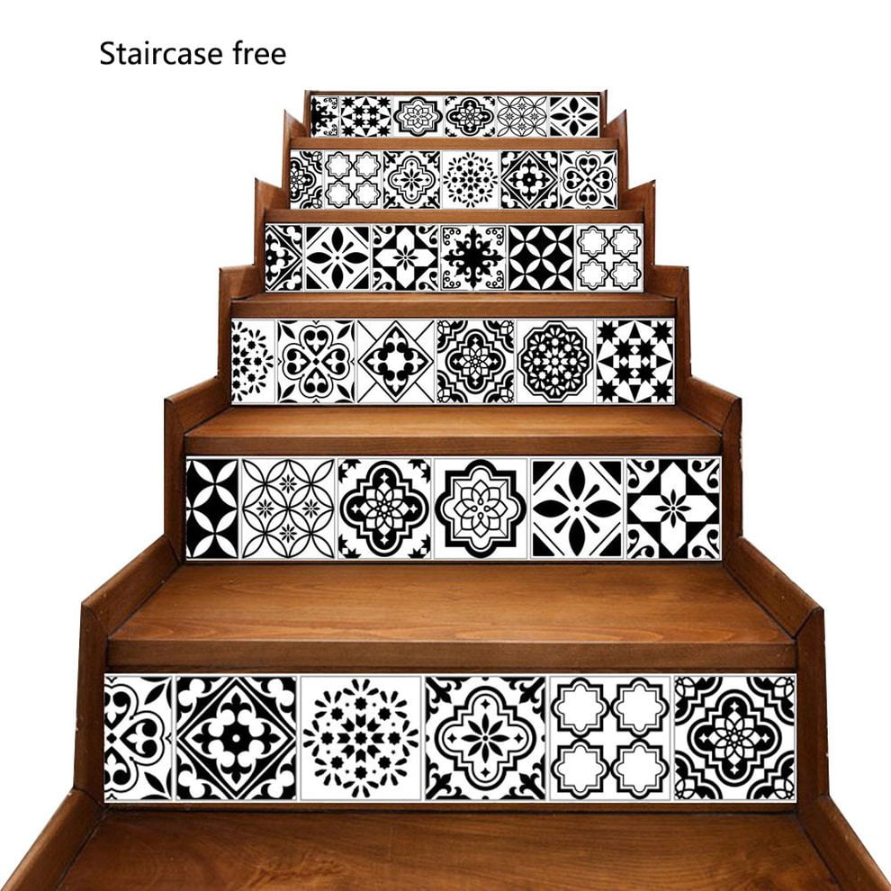 Details about   DIY 3D Stair Stickers Waterproof DIY Tile Paste Wall Decals Wallpaper Home Decor