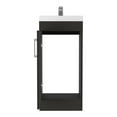 thumbnail image 5 of Depot E-Shop Sevilla Bathroom Vanity Sink With Metal Handles And Single Door Cabinet, Black, 5 of 5