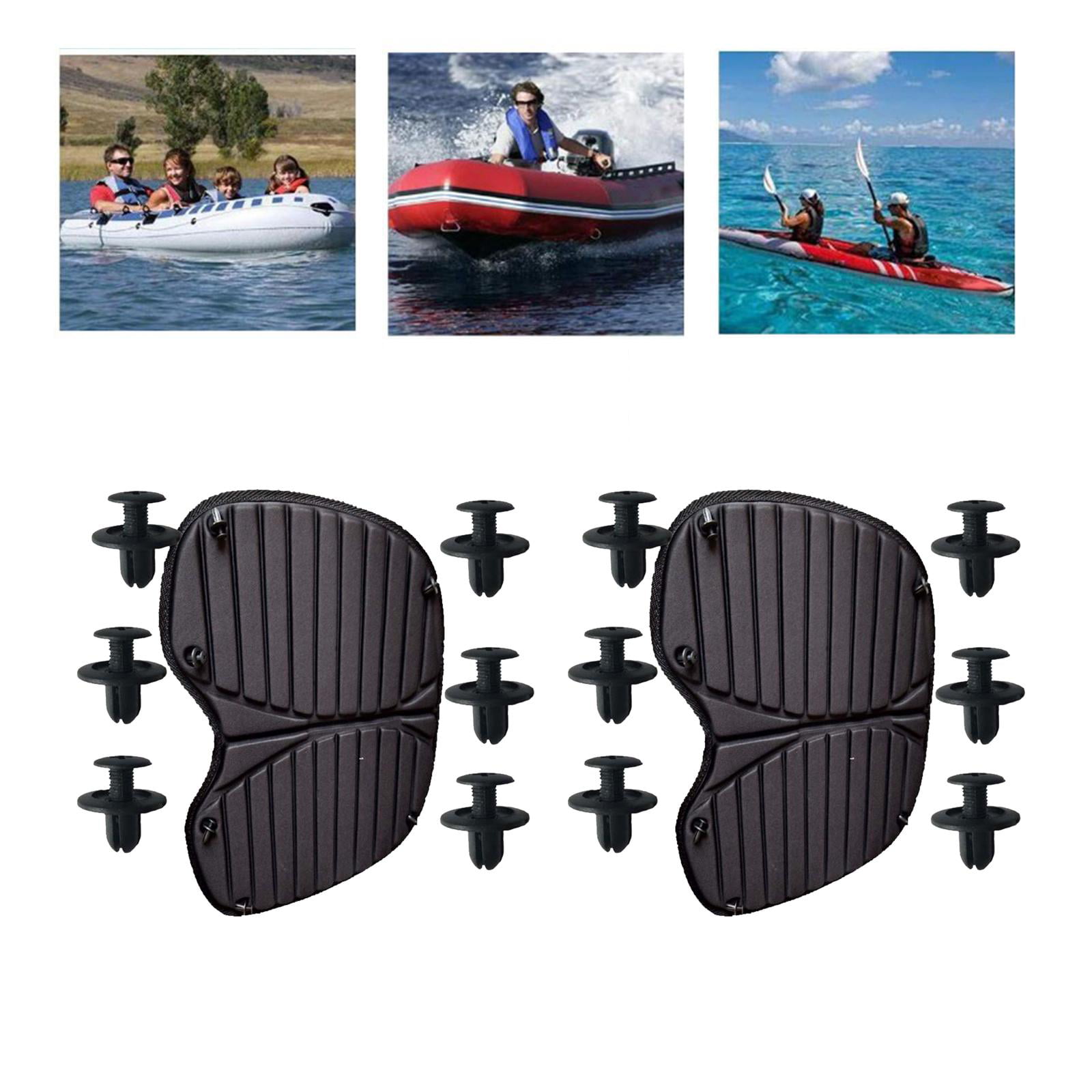 2x Kayak Seat Cushion Canoe Seat Pad Dinghy Fishing Boat Thicken Padded Pad 