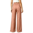 thumbnail image 6 of Guluxicc Women's Cotton Pants with Pockets Elastic Waist Wide Leg Long Trousers Everyday Wear for Summer Casual Outfits, 6 of 6