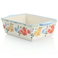thumbnail image 4 of Gibson Elite Anaya 2 Piece Stoneware Bakeware Set with Hand Painted Designs, 4 of 5