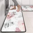 thumbnail image 2 of Kitchen Rugs Sets Of 2,Pioneer Flower Floral Print Pattern Anti Fatigue Kitchen Mat Rugs Non Slip Washable,Decorative Kitchen Floor Mats for Kitchen,Sink,Laundry,17"x47"+17"x47", 2 of 5