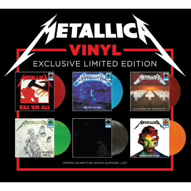 Metallica Metallica Vinyl Set All 6 Walmart Exclusives