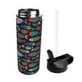 thumbnail image 2 of Sikiie Hand Drawn Colorful Fishes Print 18OZ Insulated Straw Cup, Portable Leak-proof Sports Water Bottle, Stainless Steel Water Cup Suitable for Home and Outdoor, 2 of 8