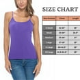 thumbnail image 6 of ACTIVE UNIFORMS Women's Soft and Breathable Cotton Stretch Camisole with Adjustable Strap Tank Top (Purple, X-Large), 6 of 6