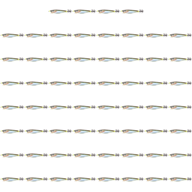 60uds. Cebo artificial de pulpo luminoso, cebo Jigging de 10 cm para amantes de la pesca (estilo 3)