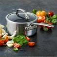 thumbnail image 2 of GreenPan Craft Stainless Steel 3.3-Quart Saucepan with Lid, 2 of 9