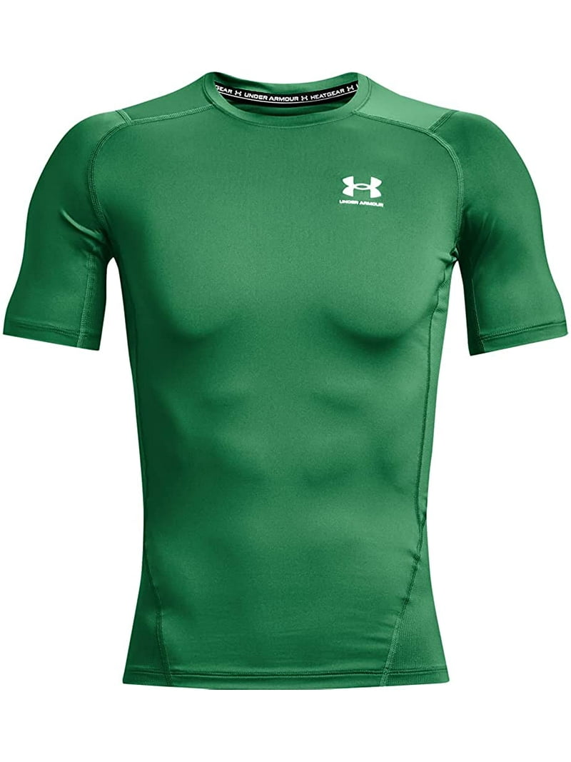 アンダーアーマー メンズ Tシャツ Men's HeatGear Armour Short Sleeve - Team Kelly Green/White Under Armour Mens HeatGear Compression Short-Sleeve T-Shirt Team