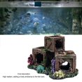 thumbnail image 3 of Décoration de Poisson en Forme de Caisse de Vin Simulée Décoration d'Aquarium en Résine Cachette Ornement de Poisson Ornement d'Aquarium Creux Décoratif, 3 of 8