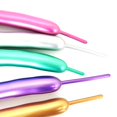 thumbnail image 2 of Ballons en Latex Métalliques Longs Métal Chrome Ballon Magique à Nouer 100 Pcs, 2 of 9