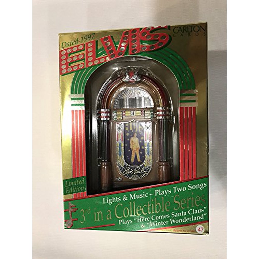 Carlton Cards Elvis Presley Jukebox 1997 Lights & Musical Christmas