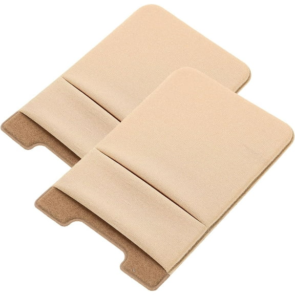 Phone Back Pocket 2pcs Pocket Wallet Credit car Holder for Phone Holder Back Phone Card Holder Cell Phone Clamp Smartphone
