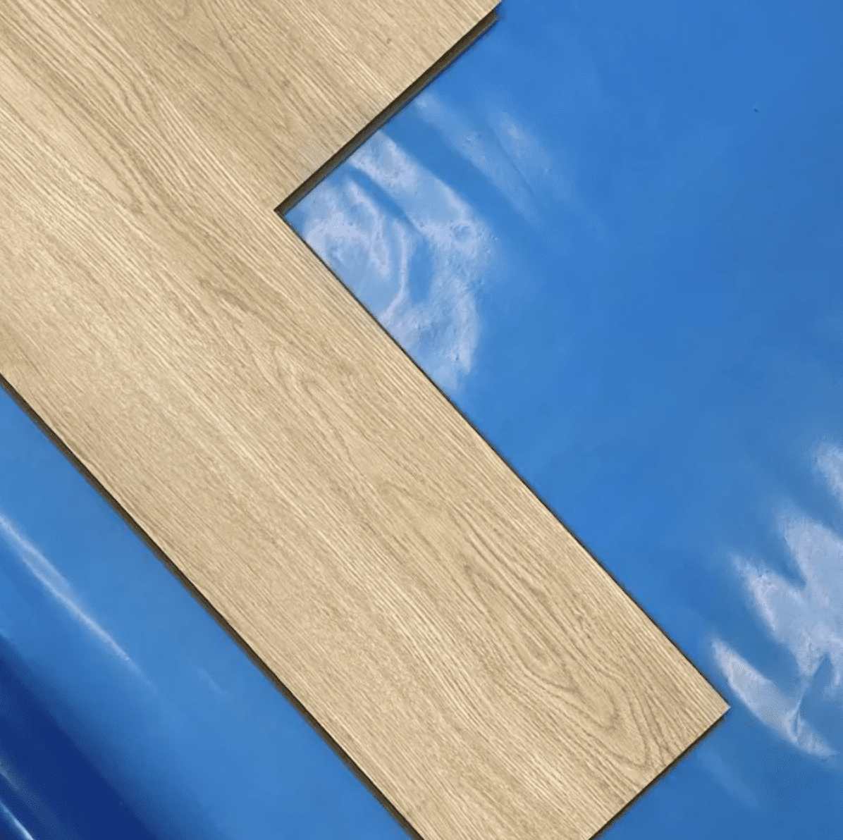 Dekorman 300 sq. ft. 6 mil Blue Virgin Polyethylene Moisture Barrier and Vapor Barrier Underlayment