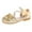 Gold, variant on MIASHUI Girls Dress Shoes Bowknot Glitter Princess Party Shoe Low Heels Mary Jane Sandals,Pink,2.5-3 Years