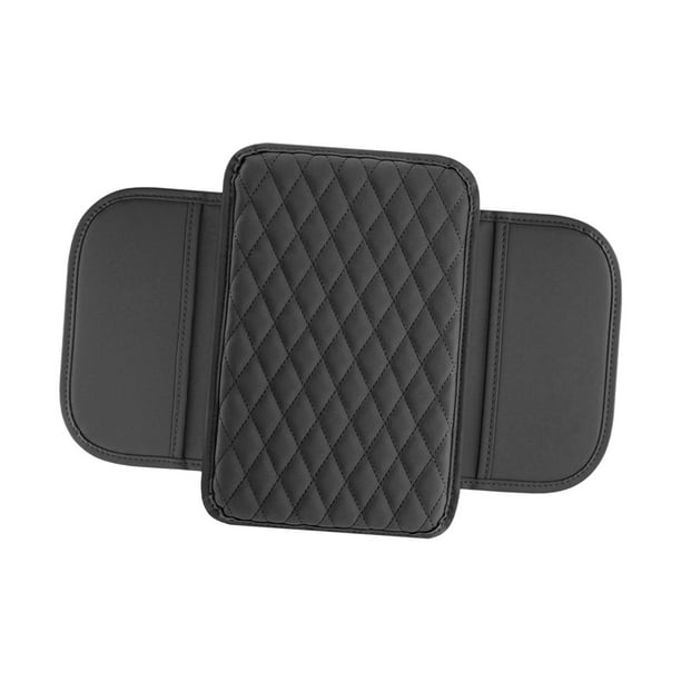 Funda genérica para reposabrazos de coche con bolsas de almacenamiento negro