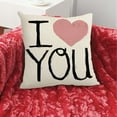 thumbnail image 4 of YUNAFFT I Love You More Pillow Love Pillow Cover Decorative Pillow with Letters Home Living Room Throw Pillow Covers Quote Pillows for Couples Valentines Day Decor Cushion Case for Sofa Couch, 4 of 6