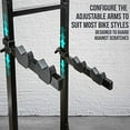 thumbnail image 2 of RaxGo Bike Storage Rack, 4 Bicycle Garage Floor Stand, Freestanding, Adjustable Hooks, 2 of 7