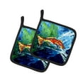 thumbnail image 2 of Break Through Red Fish Pair of Pot Holders 7.5 in x 7.5 in, 2 of 2