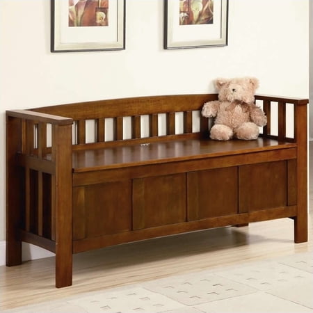 Coaster Flip Top Storage Bench in Brown | Walmart Canada