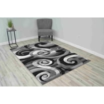 PALACE Modern Stylish Living Room Rug Design 8443 - 7'8"x10'8", Grey