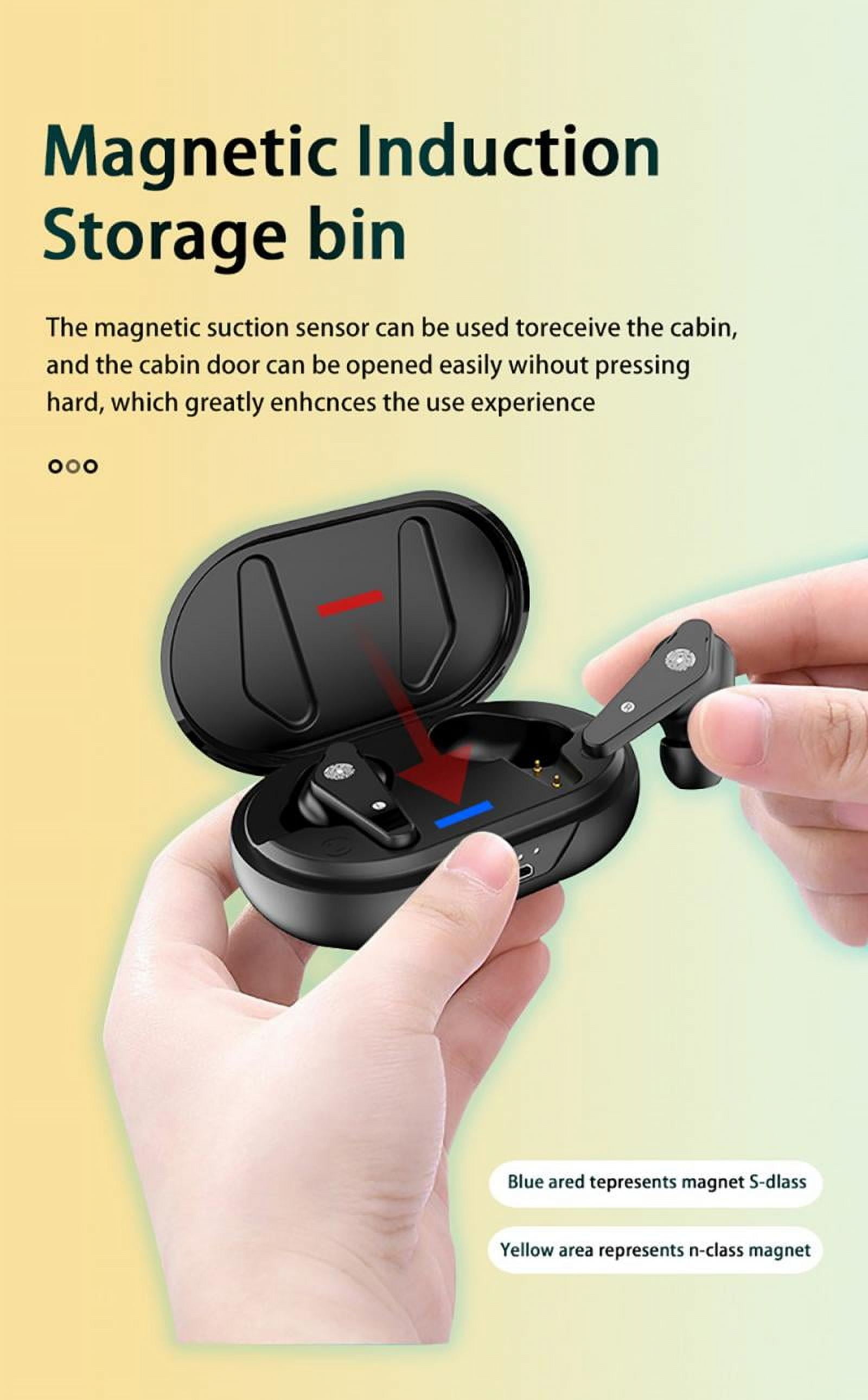 TWS Earphones Wireless for iPhone 15/16/Plus/Pro/Pro Max/16e - Earbuds Headphones True Stereo Headset Hands-free Mic Charging Case