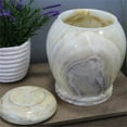thumbnail image 2 of Natural Geo Multi-Color Decorative Handcrafted 10" Onyx Jar with Lid, 2 of 3