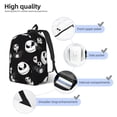 thumbnail image 3 of Goofa The Nightmare Before Christmas Pattern Durable Canvas Daypack - High-Quality Vintage Backpack, Compact & Versatile for Travel and Everyday Use-Medium, 3 of 5