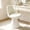Beige, variant on BTFYOU Swivel Leather Vanity Chair with Mid Backrest, Multifunctional Upholstered Ottoman Foot Stool, Modern Makeup Stool for Bedroom, Living Room & Dining Room(Gray)