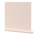 Peel & Stick Wallpaper Swatch Tiny Buffalo Check Plaid Blush Pink