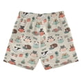 thumbnail image 7 of FORMRS Boys Swim Trunks Quick Dry Mesh Lining Beach Boardshorts, Sizes XS-XL, Cartoon Dog Reading Pattern, 7 of 7