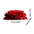 thumbnail image 3 of VINOIC Flower Shaped Candle Burgundy Peony Scented for Home Decor Relaxing Atmosphere, 3 of 9