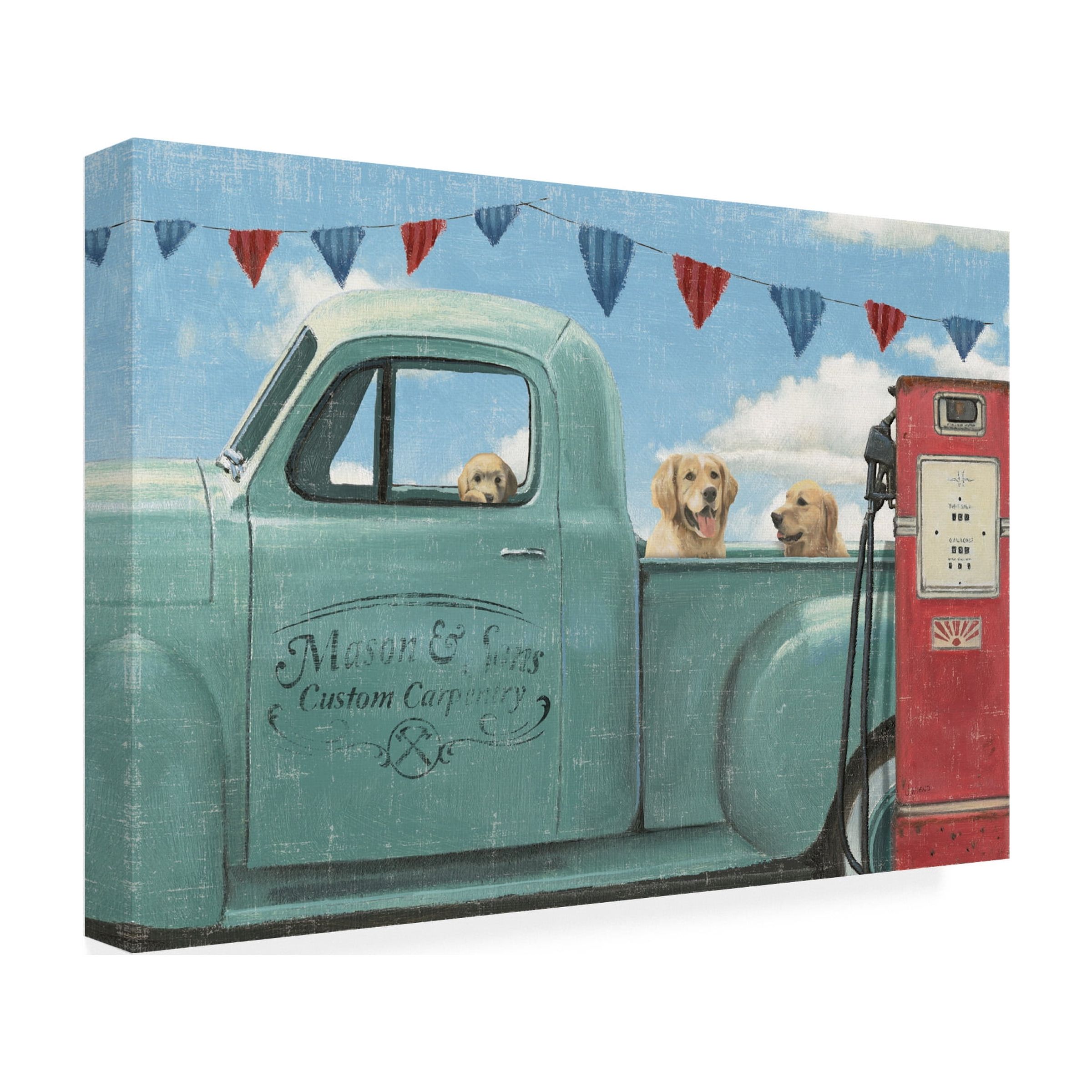 James Wiens 'Lets Go For A Ride II Crop' Canvas Art