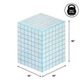 thumbnail image 5 of JONATHAN Y END2000E Callista 18" Modern Bohemian Ceramic Tiled Rectangle End Table, White/Neon Blue, 5 of 6