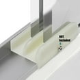 thumbnail image 3 of BUYISI Sliding Shower Door Bottom Guide Rail Moving Door Track Push Pull Sliding Gate Double Chute Guide Shower Door Wheel Track, 3 of 6