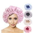thumbnail image 3 of ruhuadgb Hair Bonnet Smooth Button Adjustable Ruffle Edge Lady Hair Hat for Massage, 3 of 8
