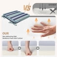 thumbnail image 2 of Outdoor Seat Cushion for Patio Furniture Dining Chair Pad Replacement, 18.5 x 16, Set of 2, Wide Stripes Blue, 2 of 7