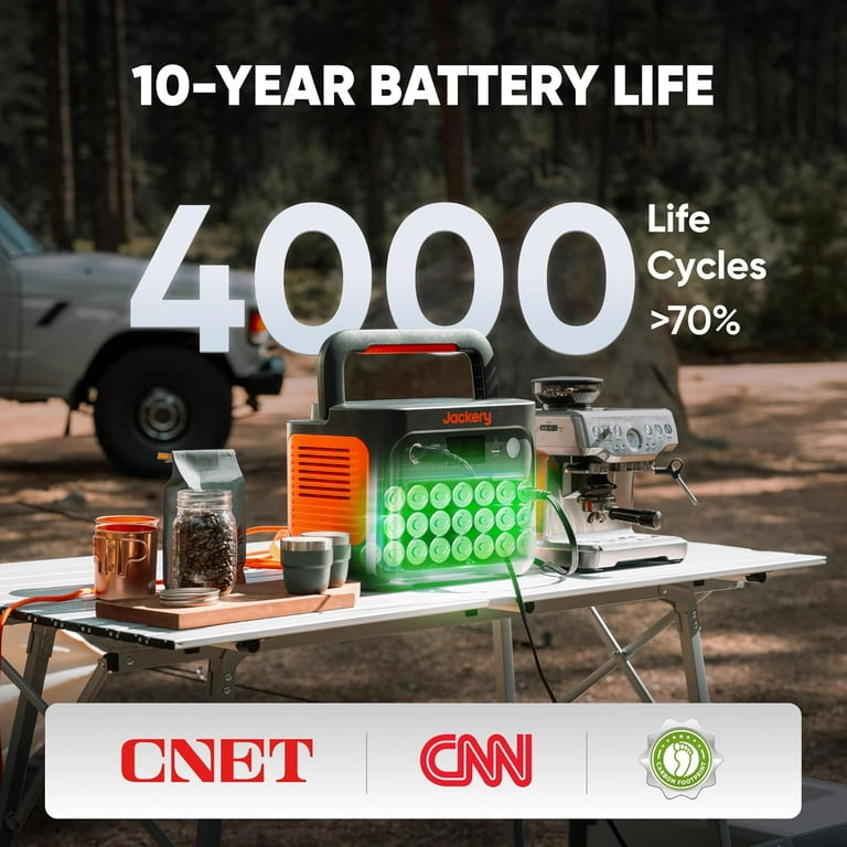 Jackery Solar Generator 1000 v2 with 100Wair Solar Panel,1060Wh Portable  Power Station LiFePO4 Battery,1500W AC/100W USB-C Output,1Hr Fast Charge  for Camping, Travel, Emergency Backup - Walmart.com