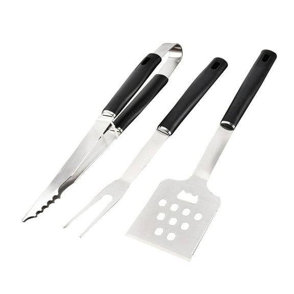 3 Pcs/set Stainless Steel BBQ Tool Barbecue Grill Utensils Practical BBQ Set Outdoor BBQ Tools