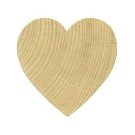 5 Pcs Hearts 1-1/2" tall x 1-1/2" wide x 1/8" thick Our hardwood hearts are ready to paint and decorate.