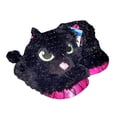thumbnail image 3 of Girls Black Cat Build A Bear Slippers Sparkle Kitty Halloween Shoes, 3 of 4
