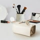 thumbnail image 3 of Bolsa de maquillaje portátil, diseño desmontable, gran capacidad, bolsa de viaje plegable, para mujer, almacenamiento organizado de productos de belleza, neceser compacto, fácil de limpiar., 3 of 8